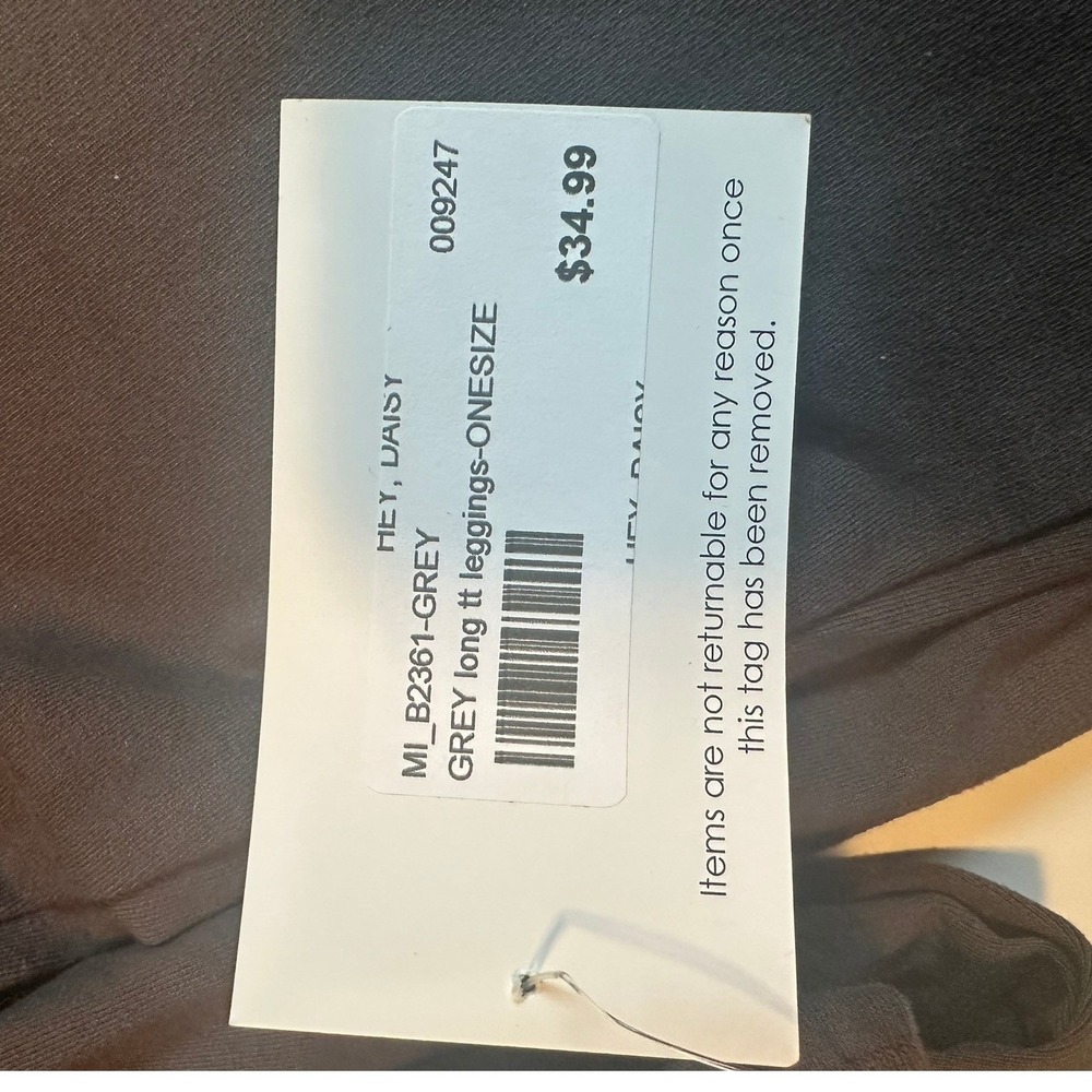 Set of M. Rena High Waisted Seamless Leggings NWT & Capris Dk. Gray Med. - Picture 6 of 13